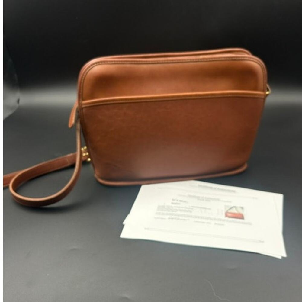 Vintage Coach Oliver Bag 9902 British Tan Made in NYC USA 1992 Crossbody VTG COA